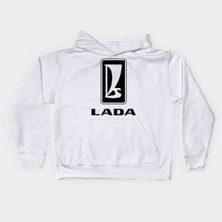 Lada logo 1980s (black) Kids Hoodie